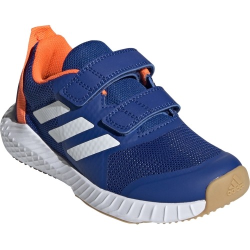 Buty dziecięce Adidas Forta Gym CF K, niebiesko-pomarańczowe G27199
