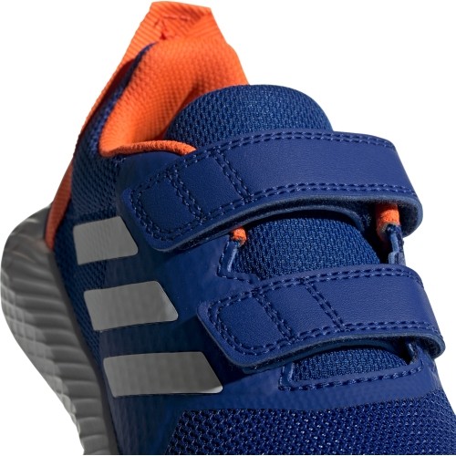 Buty dziecięce Adidas Forta Gym CF K, niebiesko-pomarańczowe G27199