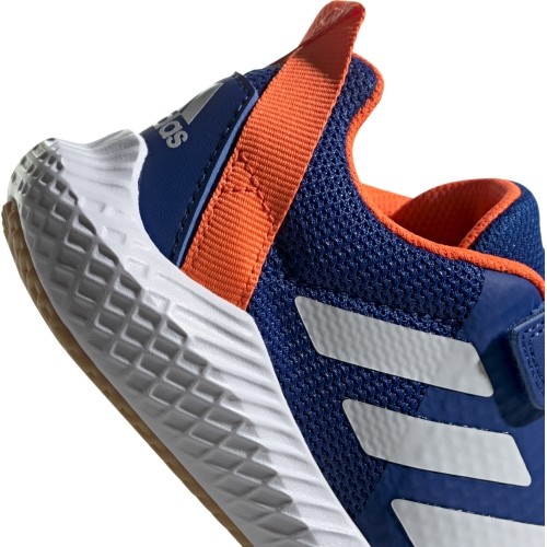 Buty dziecięce Adidas Forta Gym CF K, niebiesko-pomarańczowe G27199