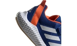Buty dziecięce Adidas Forta Gym CF K, niebiesko-pomarańczowe G27199