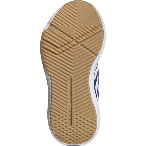 Buty dziecięce Adidas Forta Gym CF K, niebiesko-pomarańczowe G27199