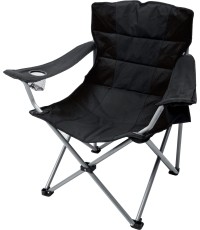 Krzesło składane BasicNature Travelchair Holiday, czarne
