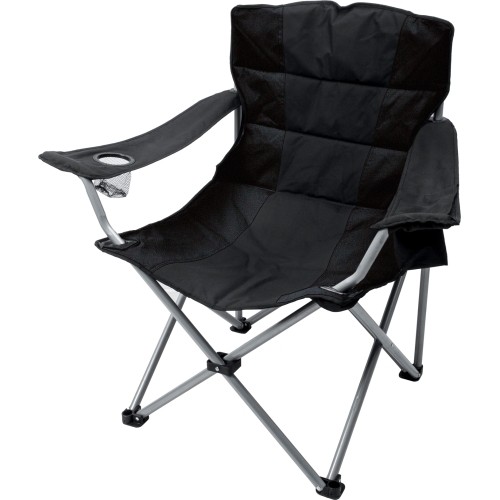 Krzesło składane BasicNature Travelchair Holiday, czarne