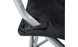 Turystyczne krzesło składane kempingowe BasicNature Travelchair, Czarne