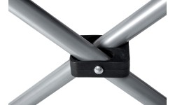 Turystyczne krzesło składane kempingowe BasicNature Travelchair, Czarne