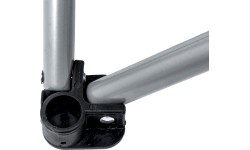 Turystyczne krzesło składane kempingowe BasicNature Travelchair, Czarne