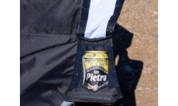 Turystyczne krzesło składane kempingowe BasicNature Travelchair, Czarne