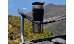 Turystyczne krzesło składane kempingowe BasicNature Travelchair, Czarne