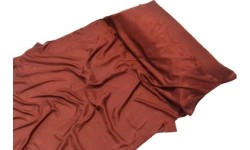 Prostokątna wkładka do śpiwora Origin Outdoors Silk, Bordowa