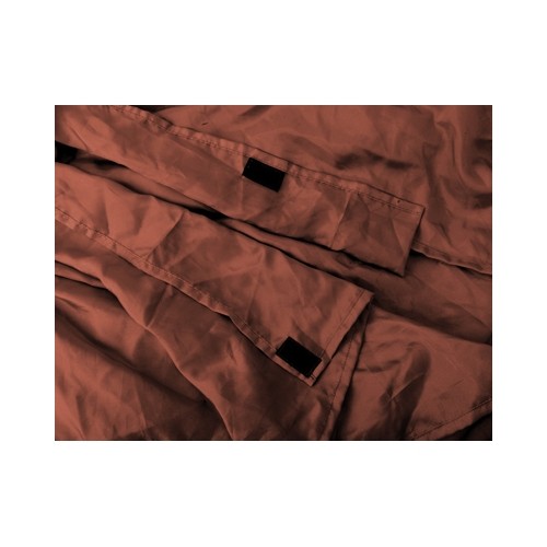 Prostokątna wkładka do śpiwora Origin Outdoors Silk, Bordowa