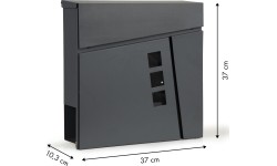 Skrzynka pocztowa listy gazety stal galwanizowana