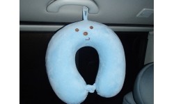 Poduszka pod szyję podróżna turystyczna dla dzieci BasicNature Kids - Niebieska