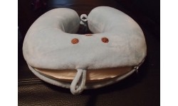 Poduszka pod szyję podróżna turystyczna dla dzieci BasicNature Kids - Niebieska