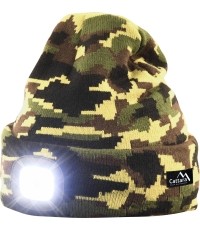 Czapka z latarką LED Cattara Army