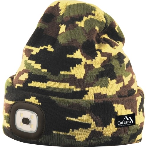 Czapka z latarką LED Cattara Army