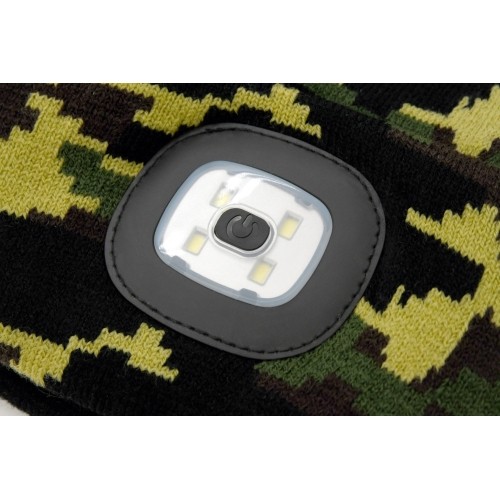 Czapka z latarką LED Cattara Army