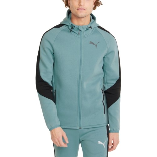 Bluza męska Puma Evostripe Full-Zip, miętowa, 847401 50