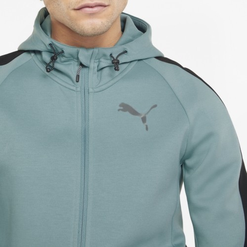 Bluza męska Puma Evostripe Full-Zip, miętowa, 847401 50