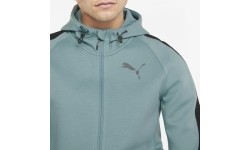 Bluza męska Puma Evostripe Full-Zip, miętowa, 847401 50