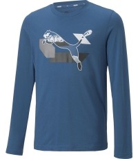 Puma koszulka młodzieżowa Alpha Longsleeve Tee niebieska 670103 17
