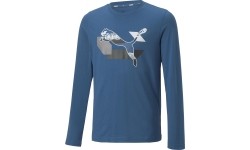 Puma Marškinėliai Paaugliams Alpha Longsleeve Tee Blue 670103 17