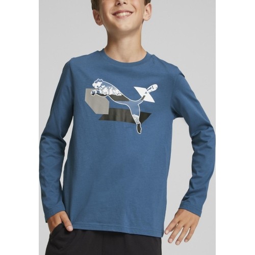 Puma Marškinėliai Paaugliams Alpha Longsleeve Tee Blue 670103 17