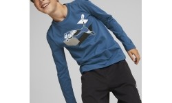 Puma koszulka młodzieżowa Alpha Longsleeve Tee niebieska 670103 17
