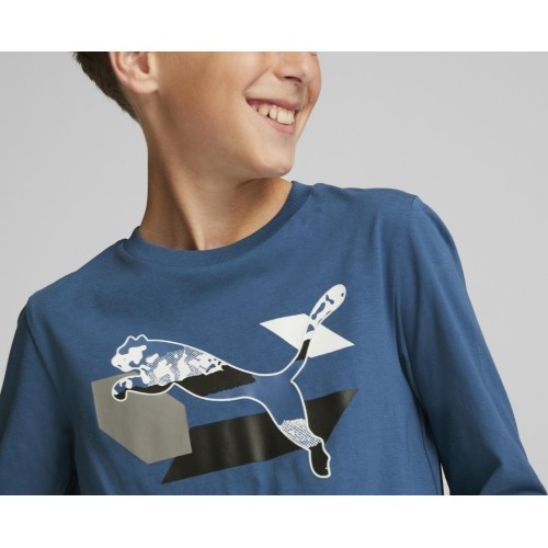 Puma koszulka młodzieżowa Alpha Longsleeve Tee niebieska 670103 17