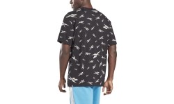 Koszulka męska Reebok Te Aop Vector Tee Black GL3142