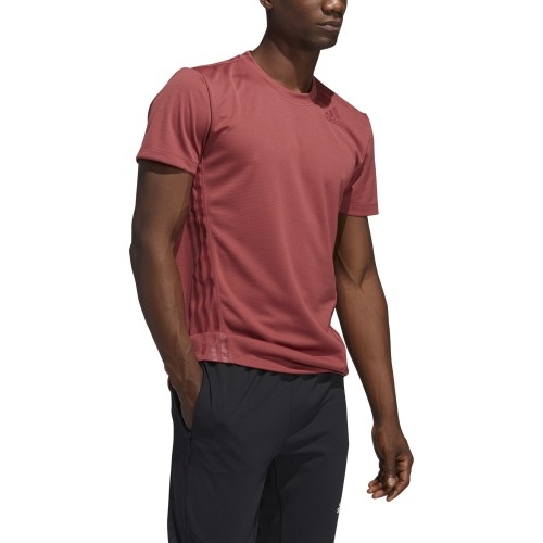 Koszulka męska Adidas Aero 3s Tee, czerwona