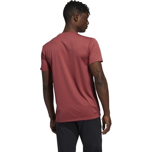 Koszulka męska Adidas Aero 3s Tee, czerwona