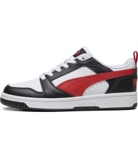 Puma Rebound V6 Lo Jr buty młodzieżowe Black White Red 393833 04