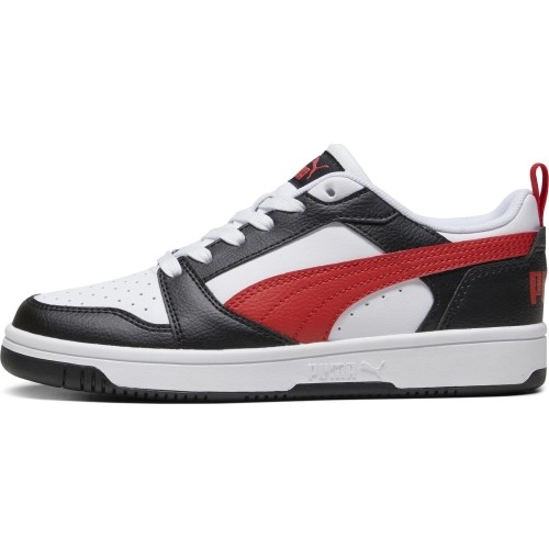 Puma Rebound V6 Lo Jr buty młodzieżowe Black White Red 393833 04