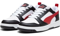 Puma Rebound V6 Lo Jr buty młodzieżowe Black White Red 393833 04