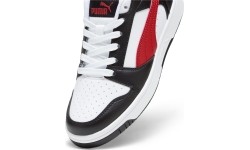 Puma Rebound V6 Lo Jr buty młodzieżowe Black White Red 393833 04