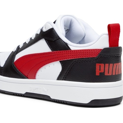 Puma Rebound V6 Lo Jr buty młodzieżowe Black White Red 393833 04