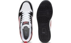 Puma Rebound V6 Lo Jr buty młodzieżowe Black White Red 393833 04