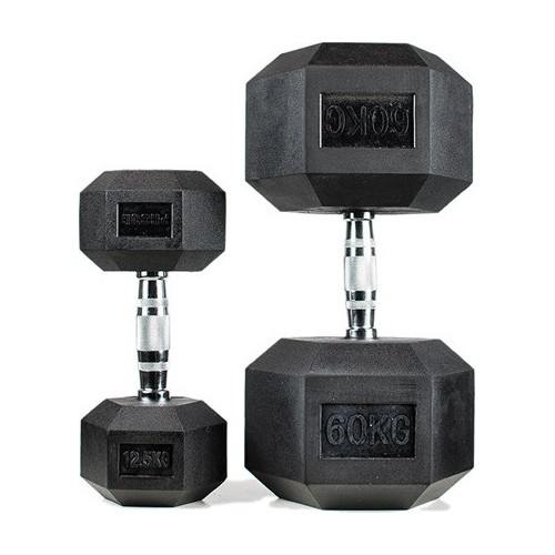 Sześciokątne hantle ogumowane Proud