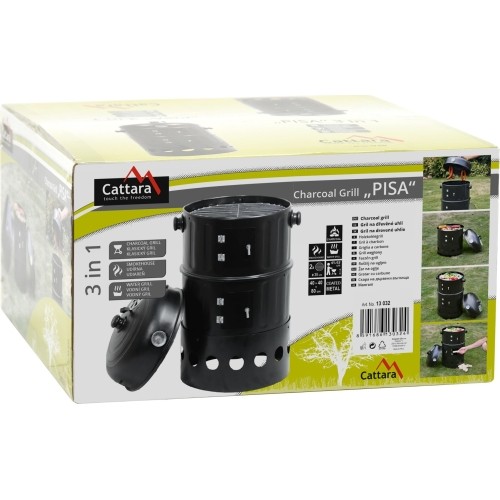 Grill węglowy - wędzarka 3w1 Cattara Pisa 40 cm