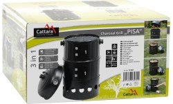 Grill węglowy - wędzarka 3w1 Cattara Pisa 40 cm
