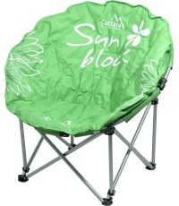 Składane krzesło turystyczne kempingowe Cattara Flowers - Zielone