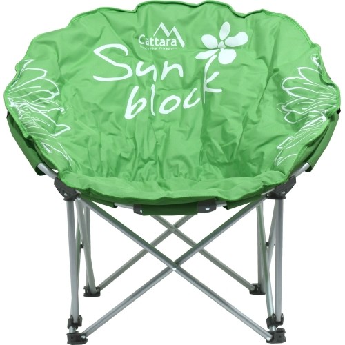 Składane krzesło turystyczne kempingowe Cattara Flowers - Zielone