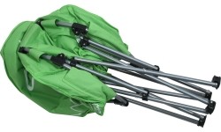 Składane krzesło turystyczne kempingowe Cattara Flowers - Zielone