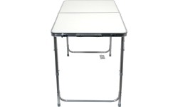 Zestaw mebli turystycznych Składany stół kempingowy turystyczny i 4 krzesła Cattara Double - Szary