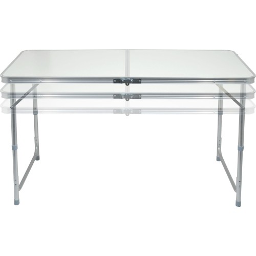 Zestaw mebli turystycznych Składany stół kempingowy turystyczny i 4 krzesła Cattara Double - Szary