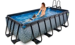 Basen EXIT Stone 400 x 200 x 100 cm pompa z filtrem