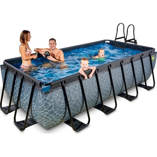 Basen EXIT Stone 400 x 200 x 100 cm pompa z filtrem