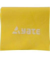 Guma oporowa Yate, 120x12 cm – miękka, żółta