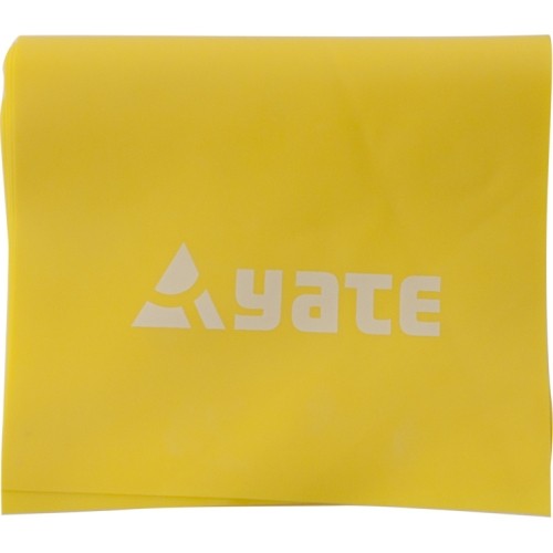 Guma oporowa Yate, 120x12 cm – miękka, żółta
