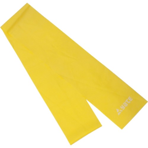 Guma oporowa Yate, 120x12 cm – miękka, żółta